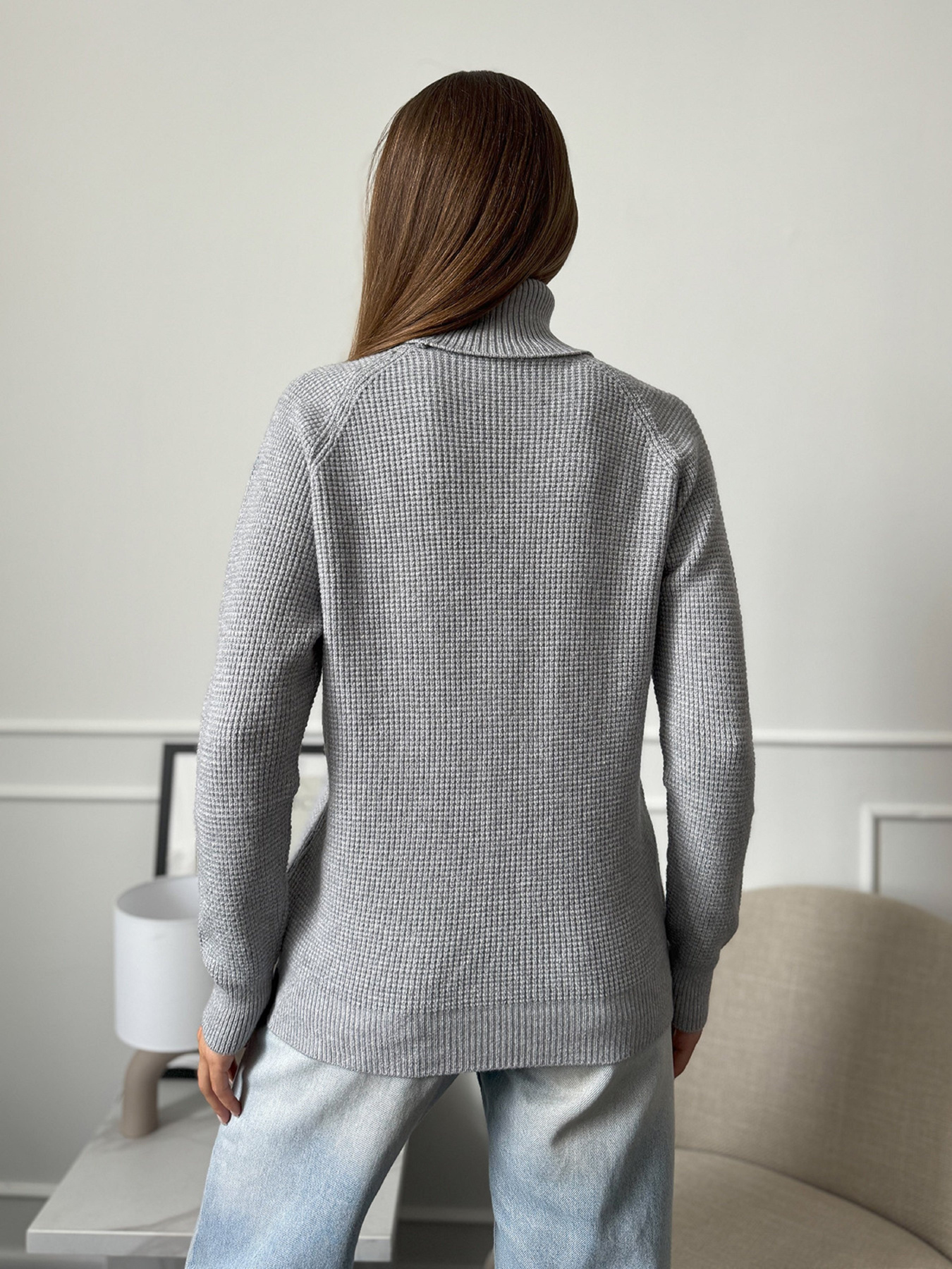 Водолазка ISSA Plus модель WN20-658_серый Фото