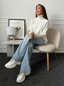 Водолазка ISSA Plus модель WN20-658_молочный Фото