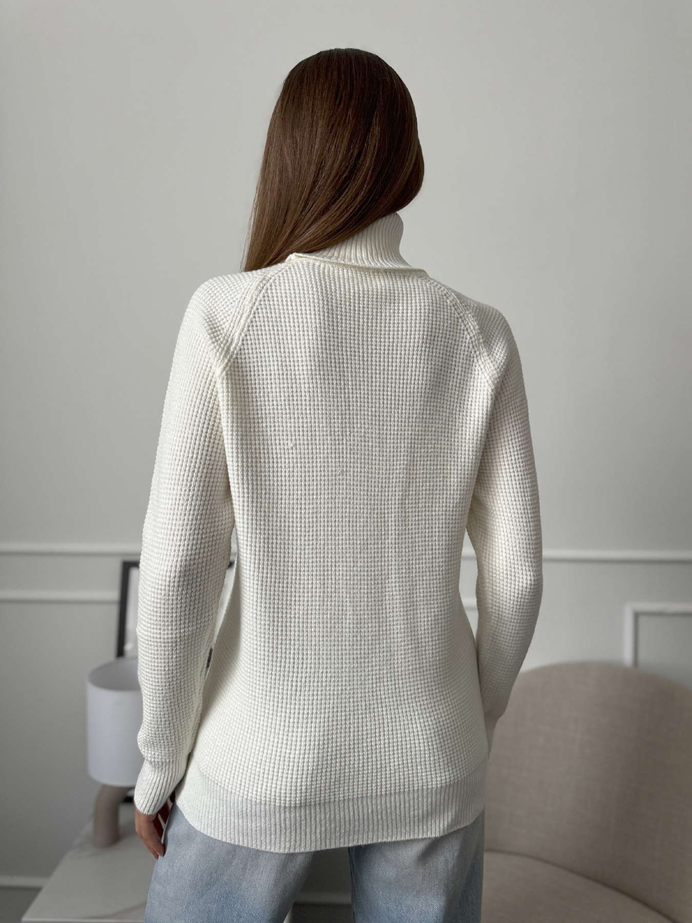 Водолазка ISSA Plus модель WN20-658_молочный Фото