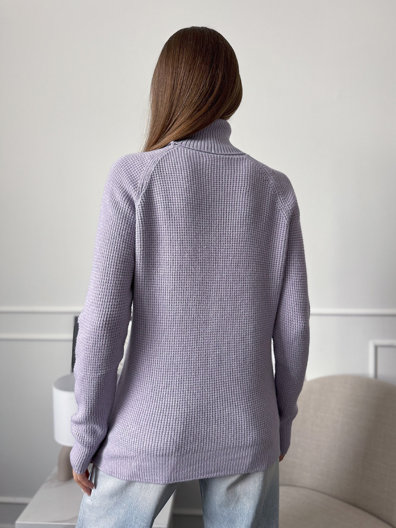 Водолазка ISSA Plus модель WN20-658_сиреневый Фото