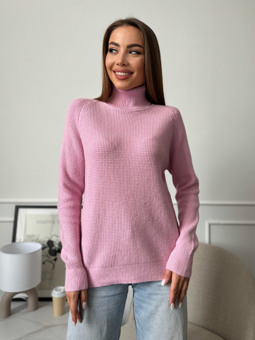 Водолазка ISSA Plus модель WN20-658_розовый Фото