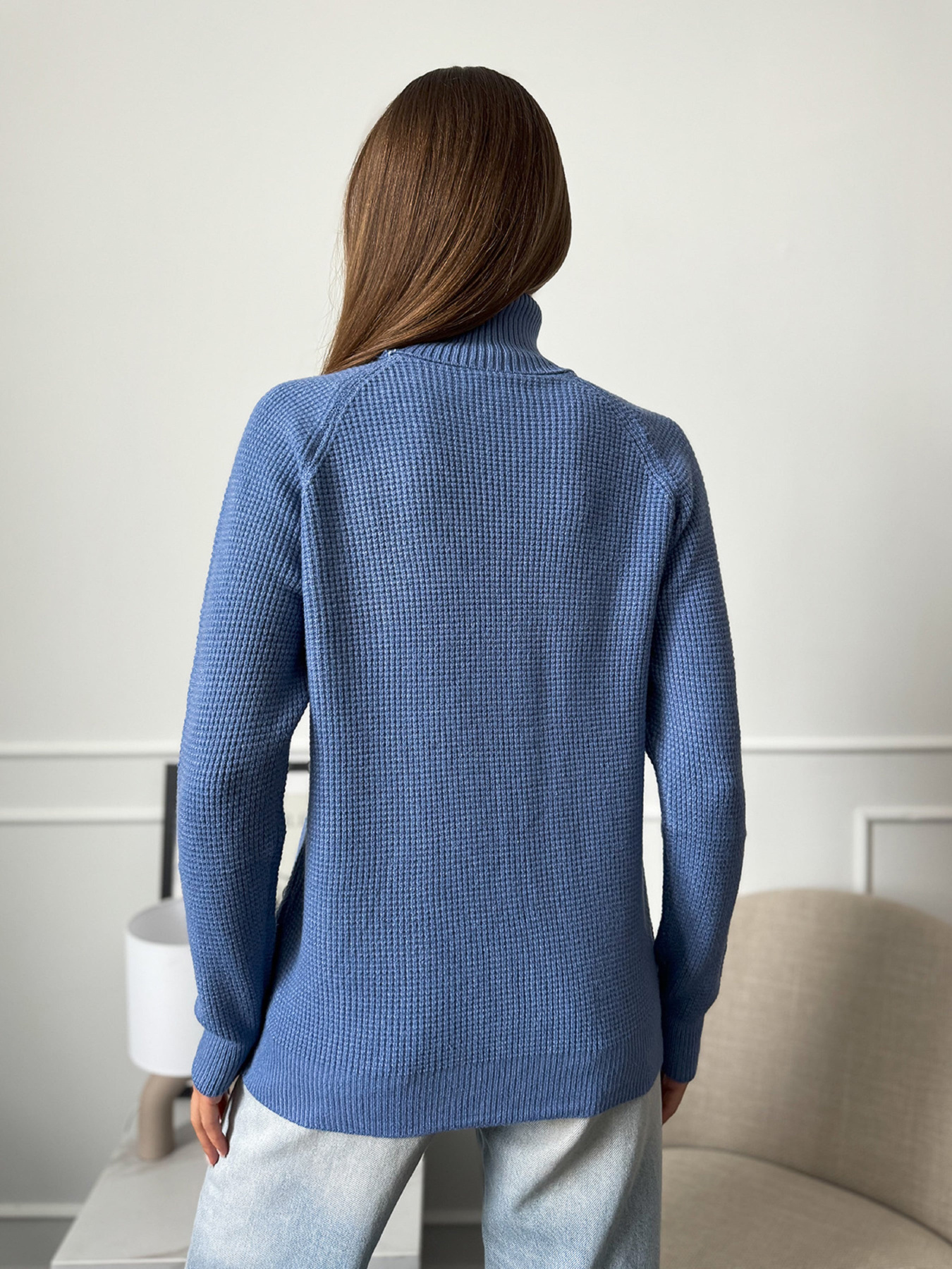 Водолазка ISSA Plus модель WN20-658_синий Фото