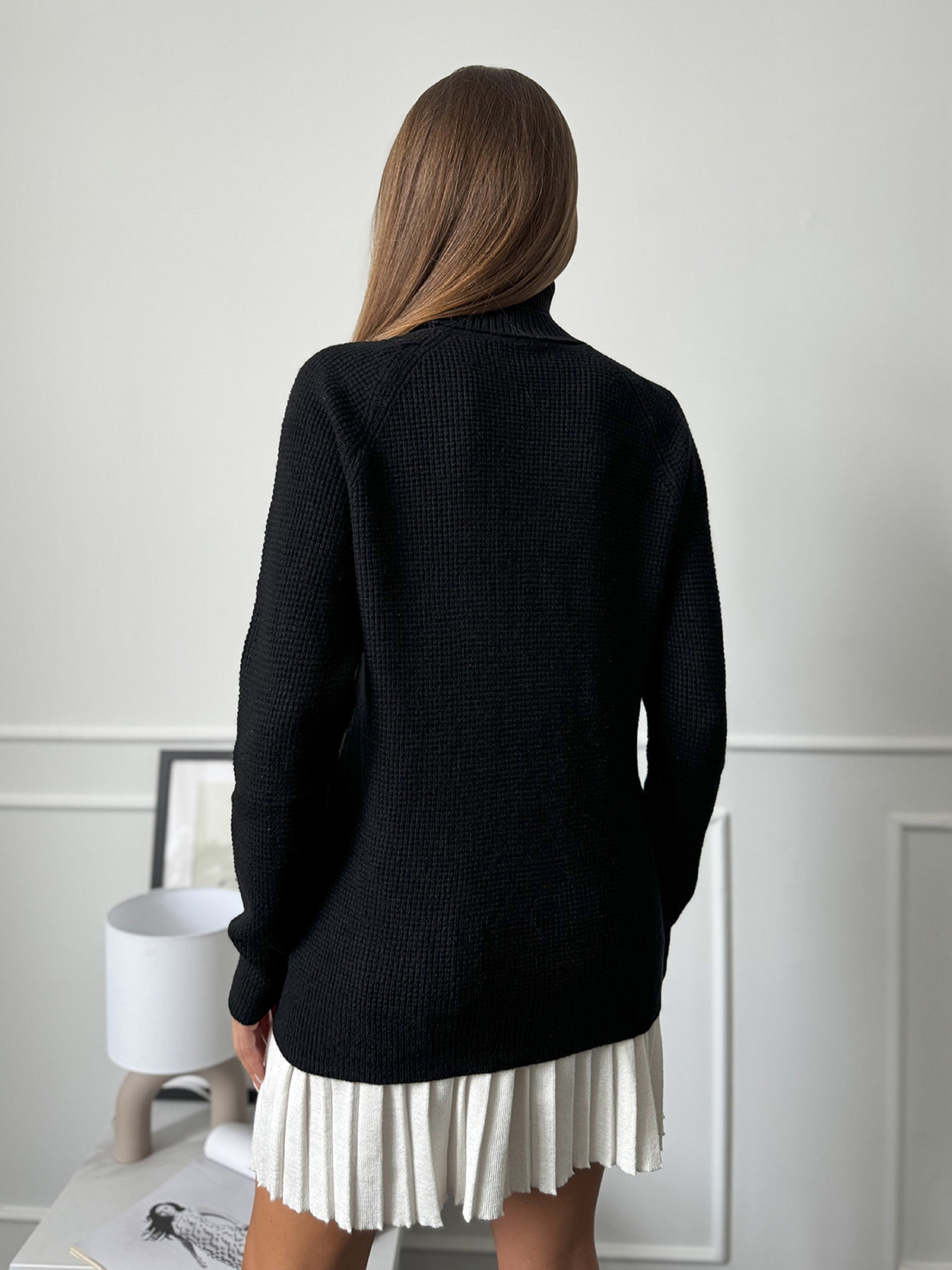 Водолазка ISSA Plus модель WN20-658_черный Водолазка ISSA Plus модель WN20-658_черный Фото