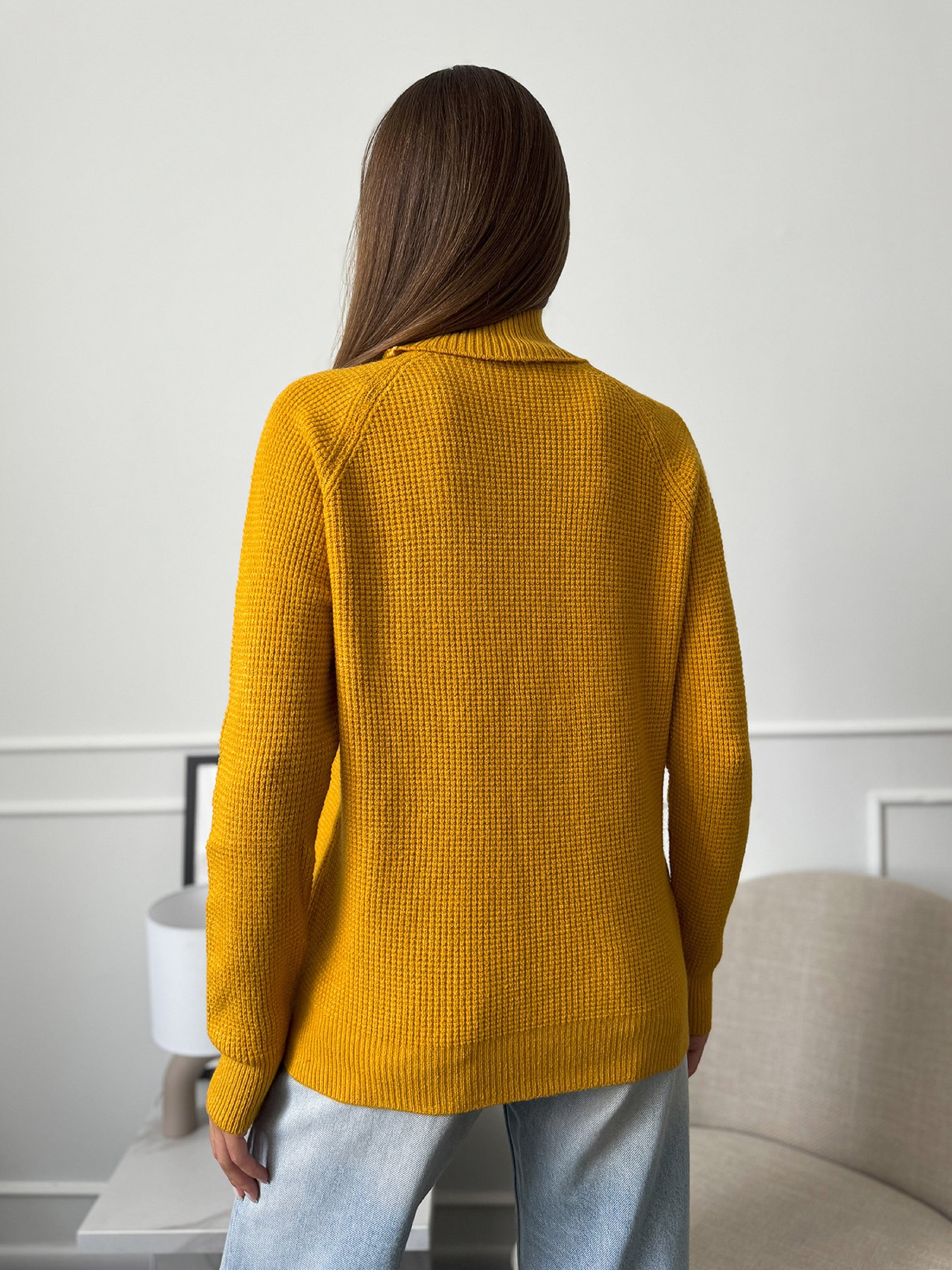 Водолазка ISSA Plus модель WN20-658_горчичный Фото