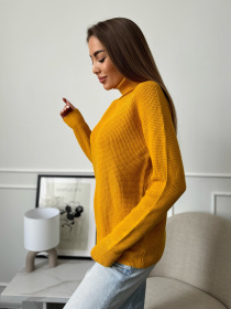 Водолазка ISSA Plus модель WN20-658_горчичный Фото