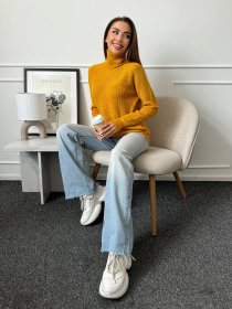 Водолазка ISSA Plus модель WN20-658_горчичный Водолазка ISSA Plus модель WN20-658_горчичный Фото