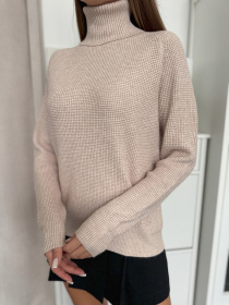 Водолазка ISSA Plus модель WN20-658_бежевый Водолазка ISSA Plus модель WN20-658_бежевый Фото