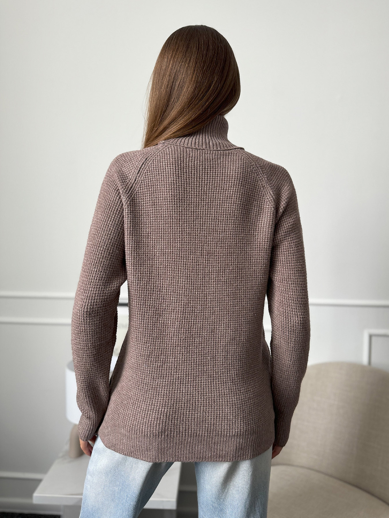 Водолазка ISSA Plus модель WN20-658_коричневый Фото