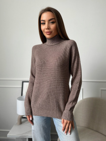 Водолазка ISSA Plus модель WN20-658_коричневый Водолазка ISSA Plus модель WN20-658_коричневый Фото