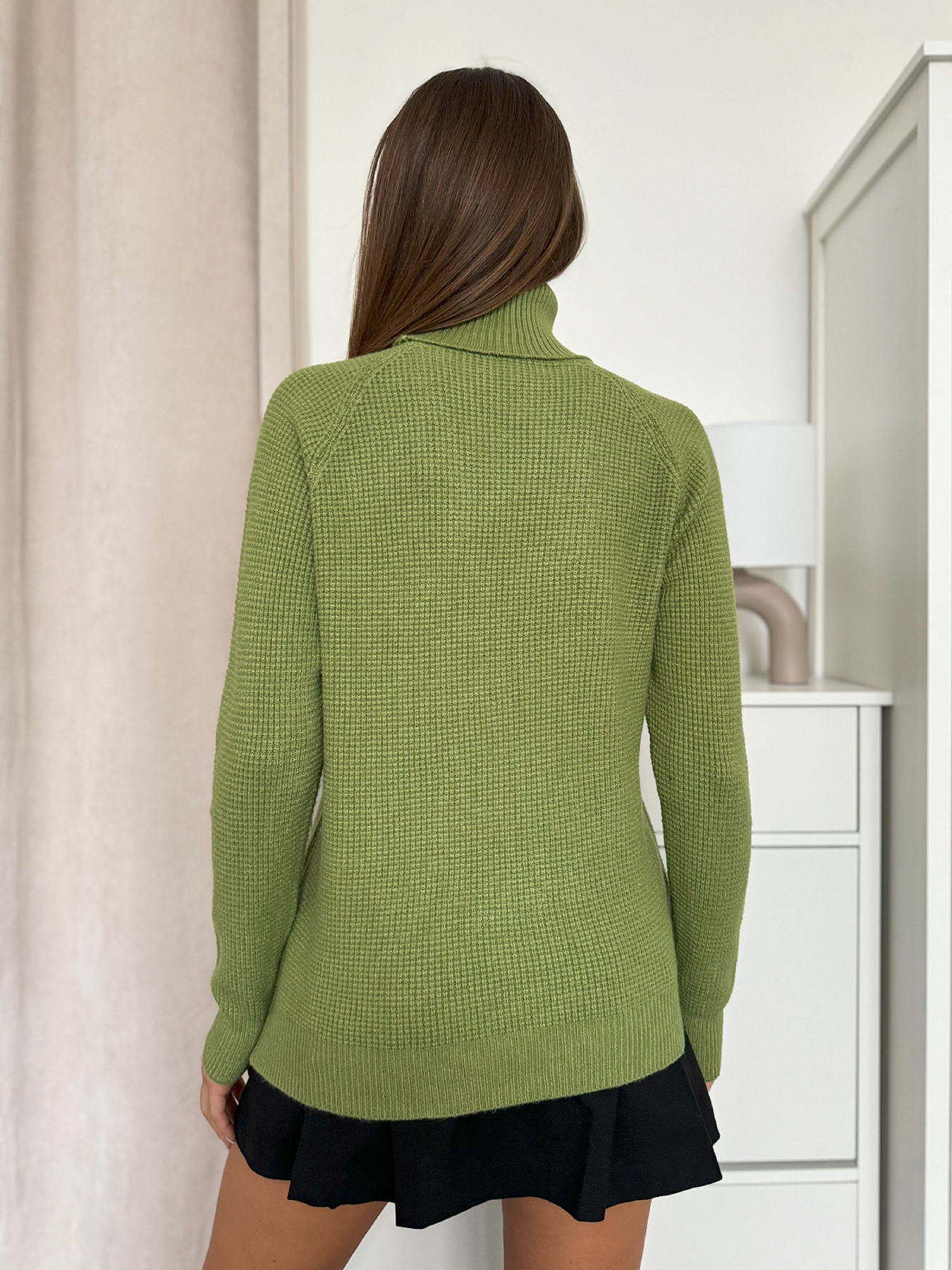 Водолазка ISSA Plus модель WN20-658_зеленый Фото