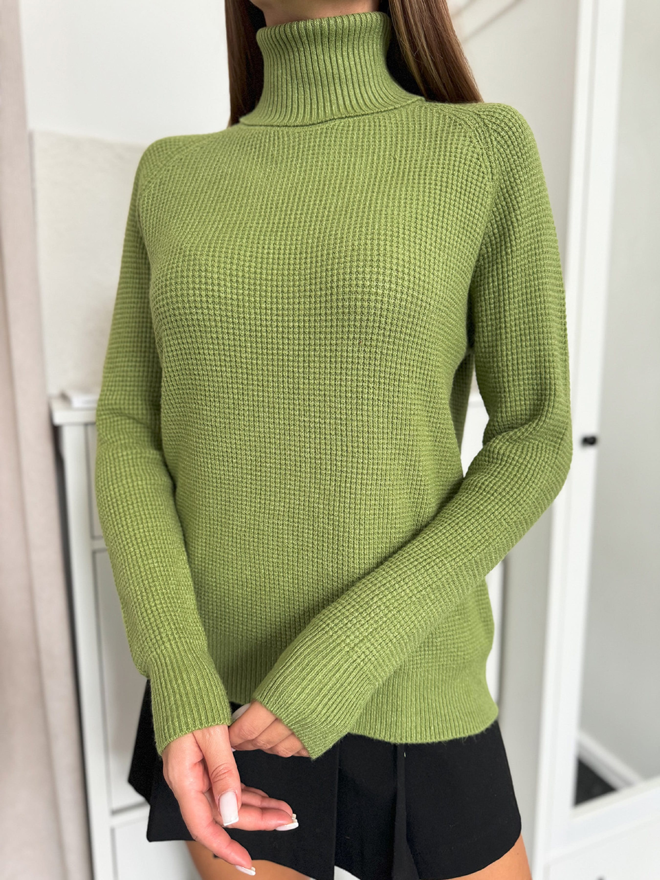 Водолазка ISSA Plus модель WN20-658_зеленый Фото