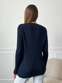 Джемпер ISSA Plus модель WN20-659_темно_синий Фото