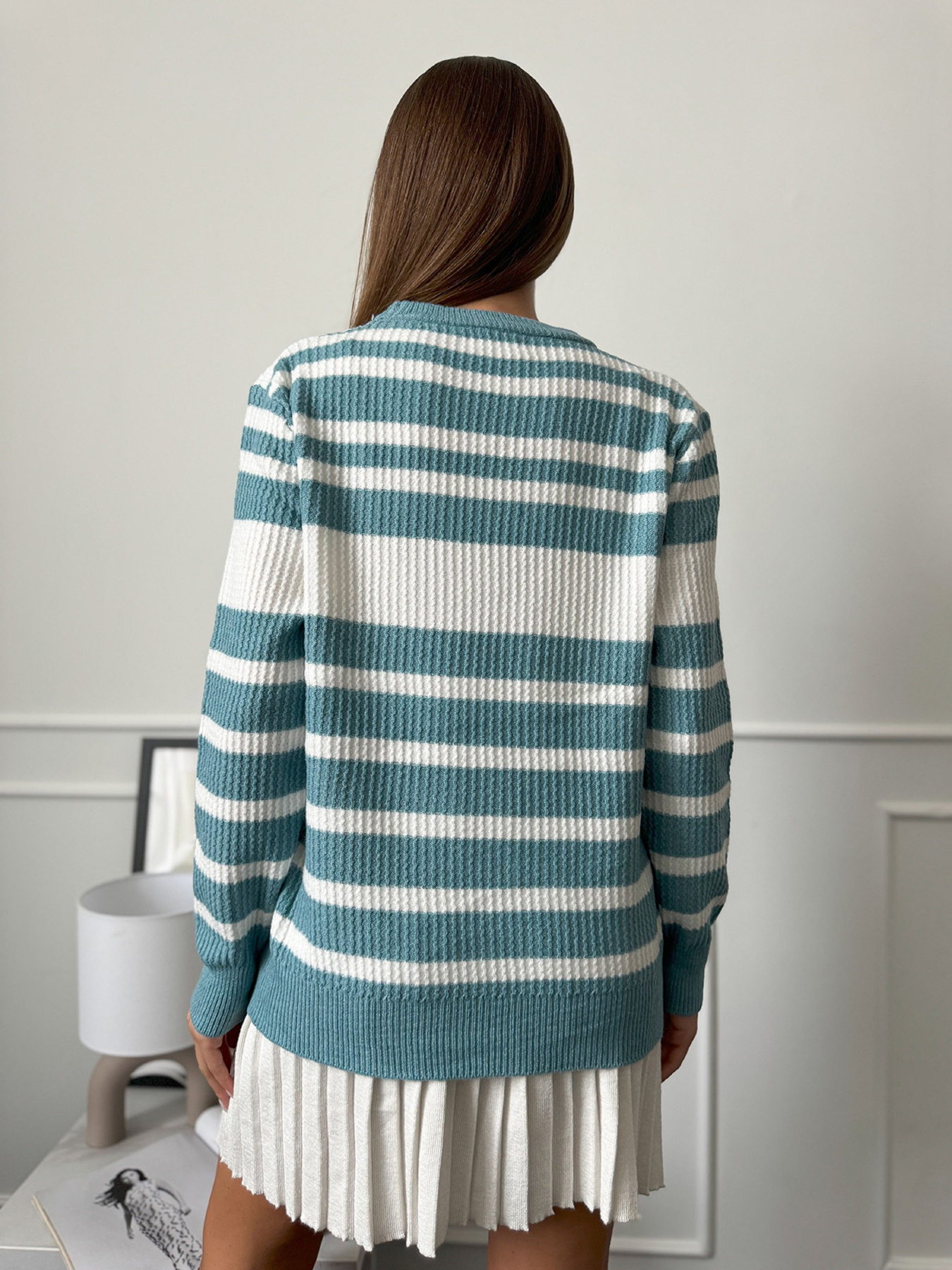 Джемпер ISSA Plus модель WN20-660_мятный Фото