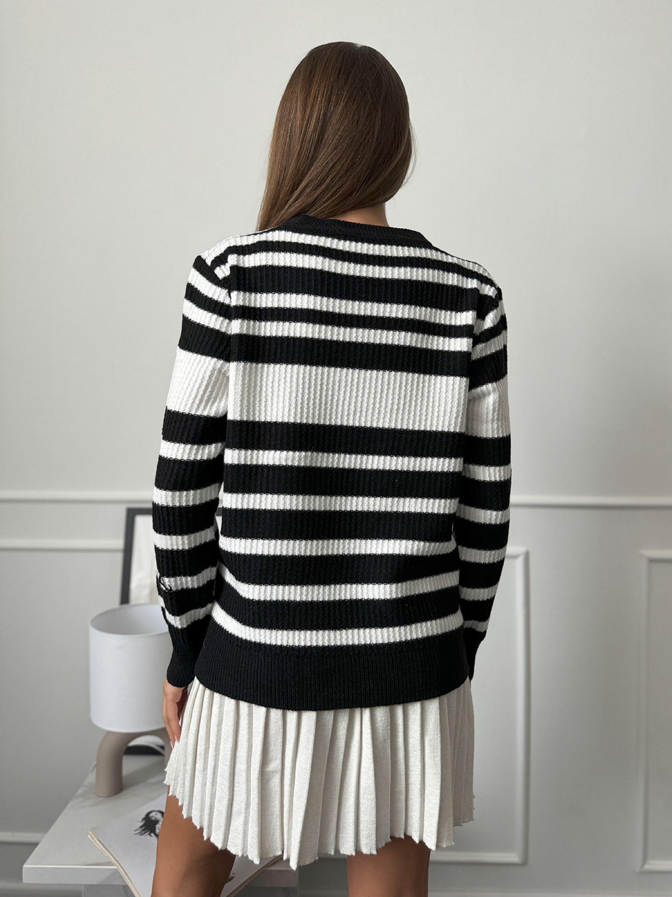 Джемпер ISSA Plus модель WN20-660_черный Фото