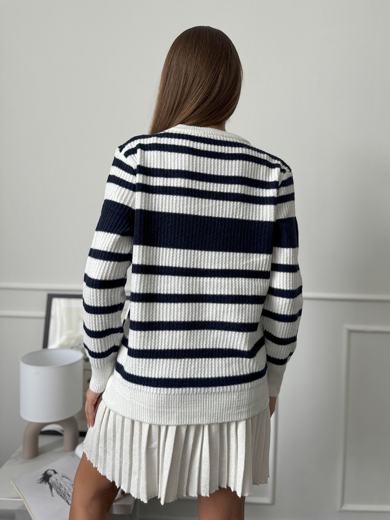 Джемпер ISSA Plus модель WN20-660_темно_синий Фото