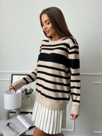 Джемпер ISSA Plus модель WN20-660_бежевый Фото