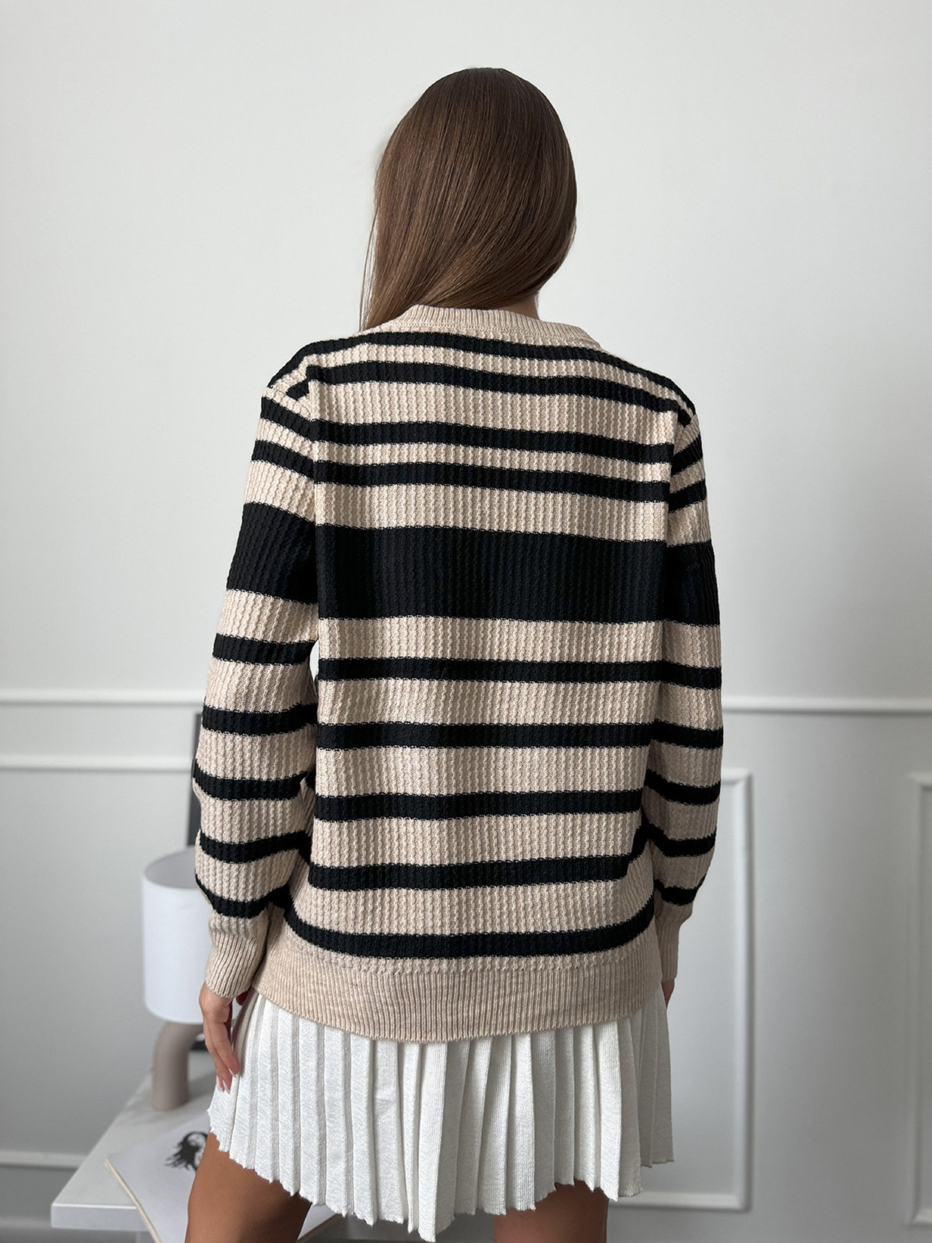 Джемпер ISSA Plus модель WN20-660_бежевый Фото