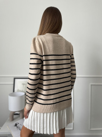 Джемпер ISSA Plus модель WN20-661_бежевый Фото