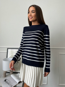 Джемпер ISSA Plus модель WN20-661_темно_синий Фото