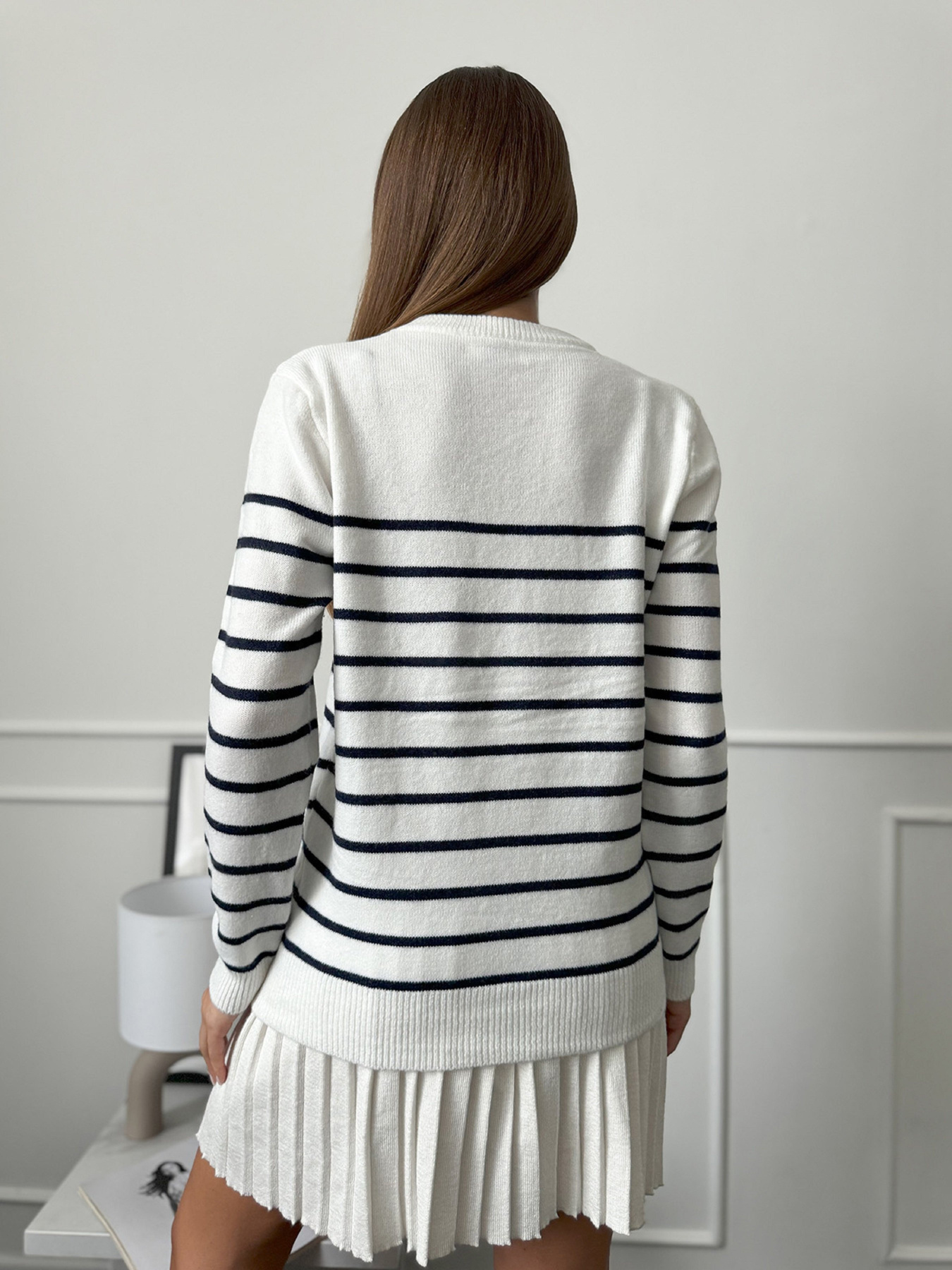 Джемпер ISSA Plus модель WN20-661_молочный Джемпер ISSA Plus модель WN20-661_молочный Фото