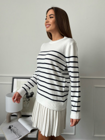 Джемпер ISSA Plus модель WN20-661_молочный Джемпер ISSA Plus модель WN20-661_молочный Фото