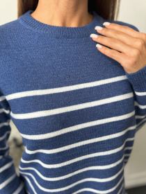 Джемпер ISSA Plus модель WN20-661_синий Фото