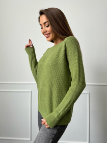 Джемпер ISSA Plus модель WN20-662_зеленый Фото