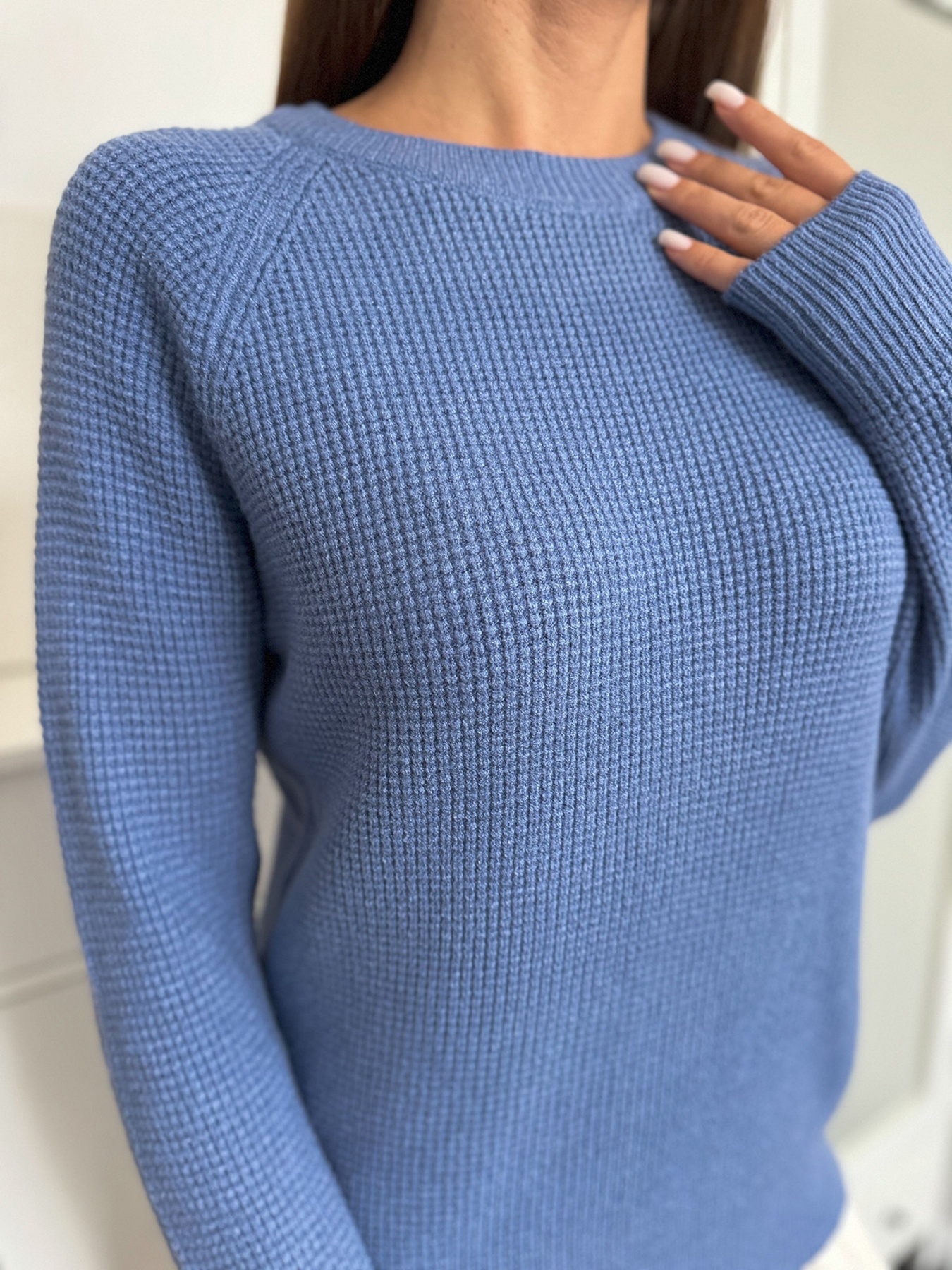 Джемпер ISSA Plus модель WN20-662_синий Фото