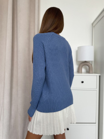 Джемпер ISSA Plus модель WN20-662_синий Фото