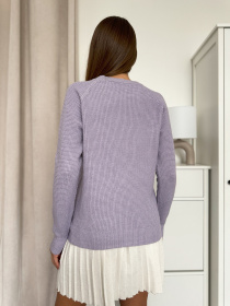 Джемпер ISSA Plus модель WN20-662_сиреневый Фото