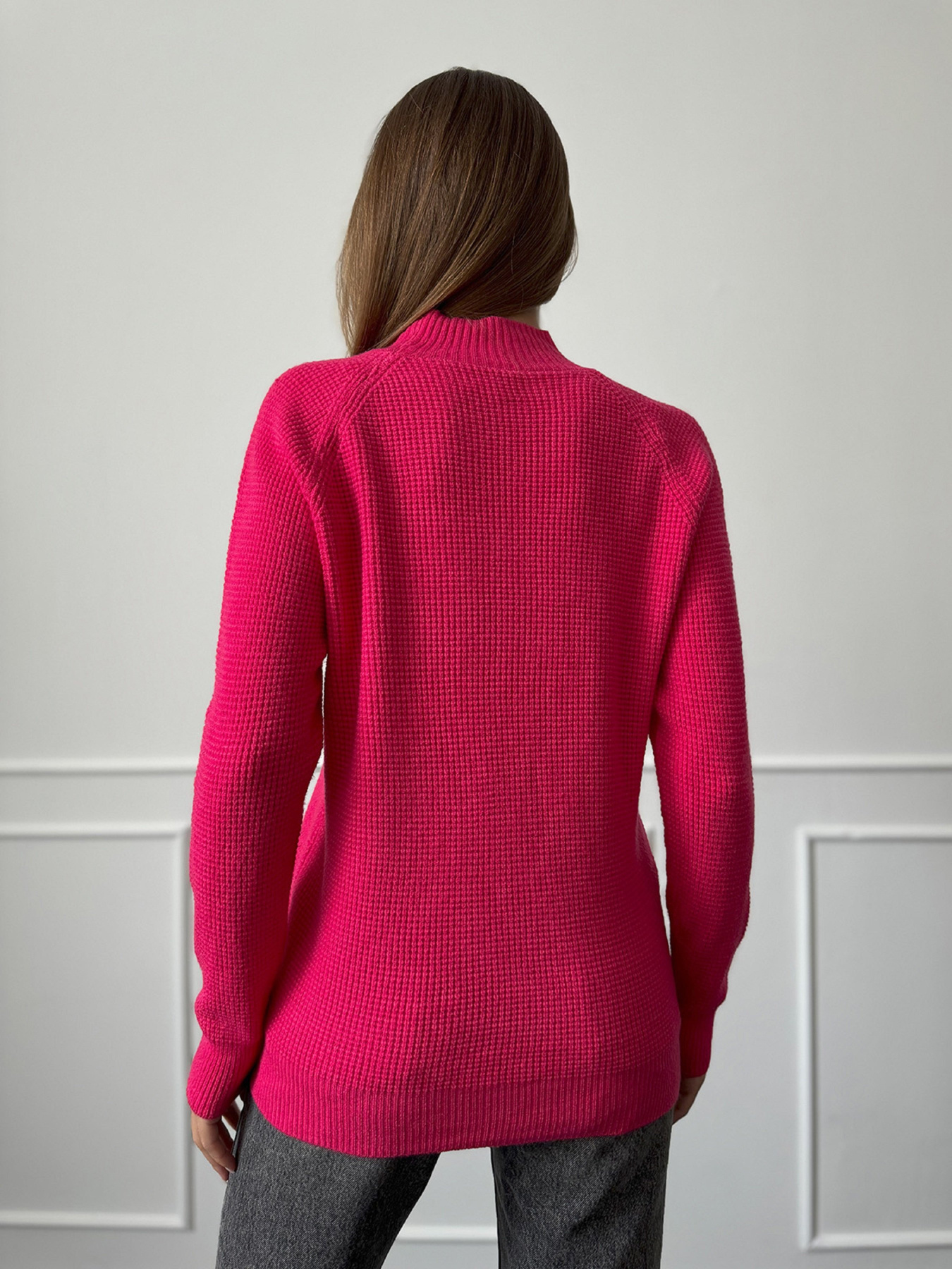 Водолазка ISSA Plus модель WN20-663_малиновый Фото