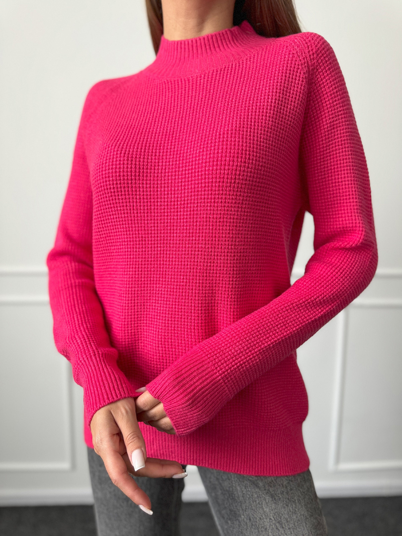 Водолазка ISSA Plus модель WN20-663_малиновый Фото