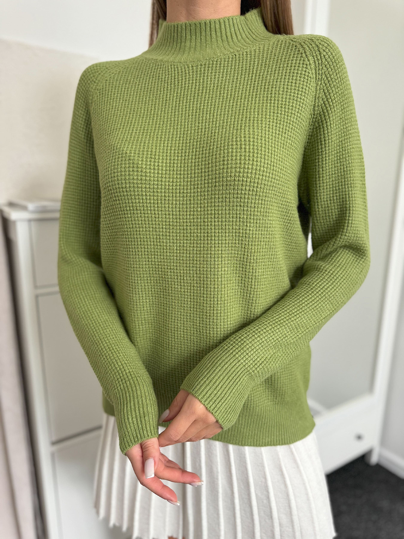 Водолазка ISSA Plus модель WN20-663_зеленый Фото