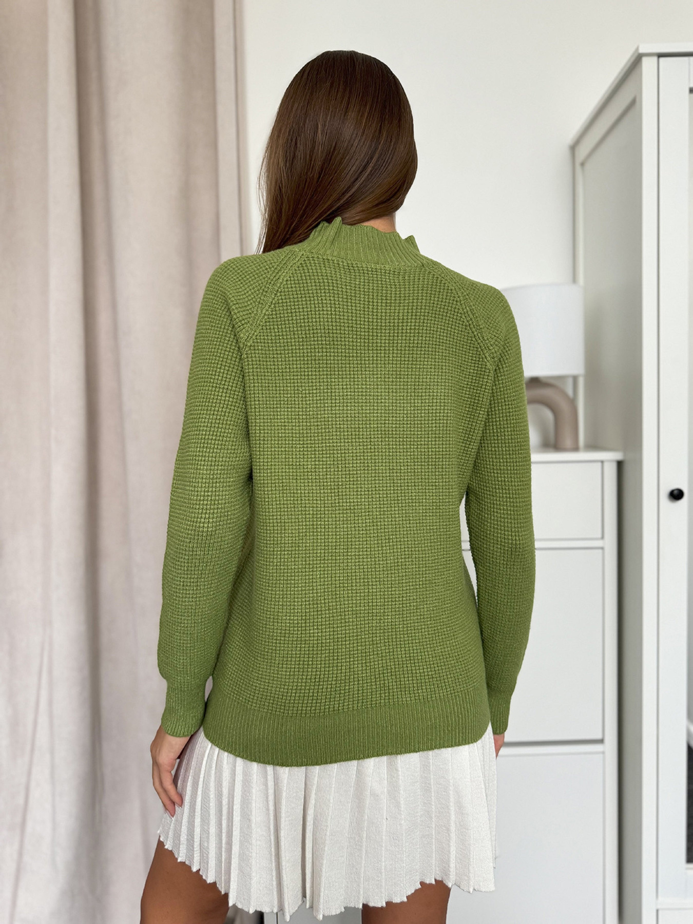 Водолазка ISSA Plus модель WN20-663_зеленый Фото