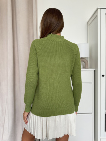 Водолазка ISSA Plus модель WN20-663_зеленый Фото