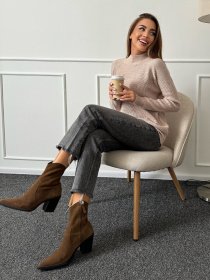 Водолазка ISSA Plus модель WN20-663_бежевый Фото