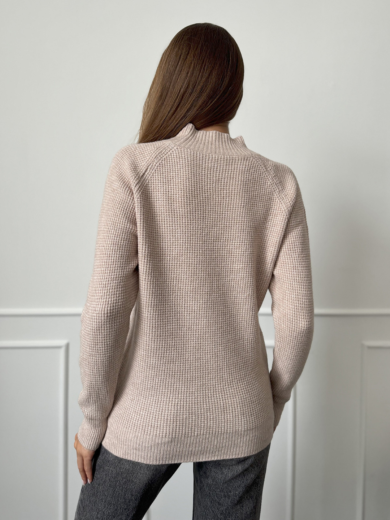 Водолазка ISSA Plus модель WN20-663_бежевый Фото