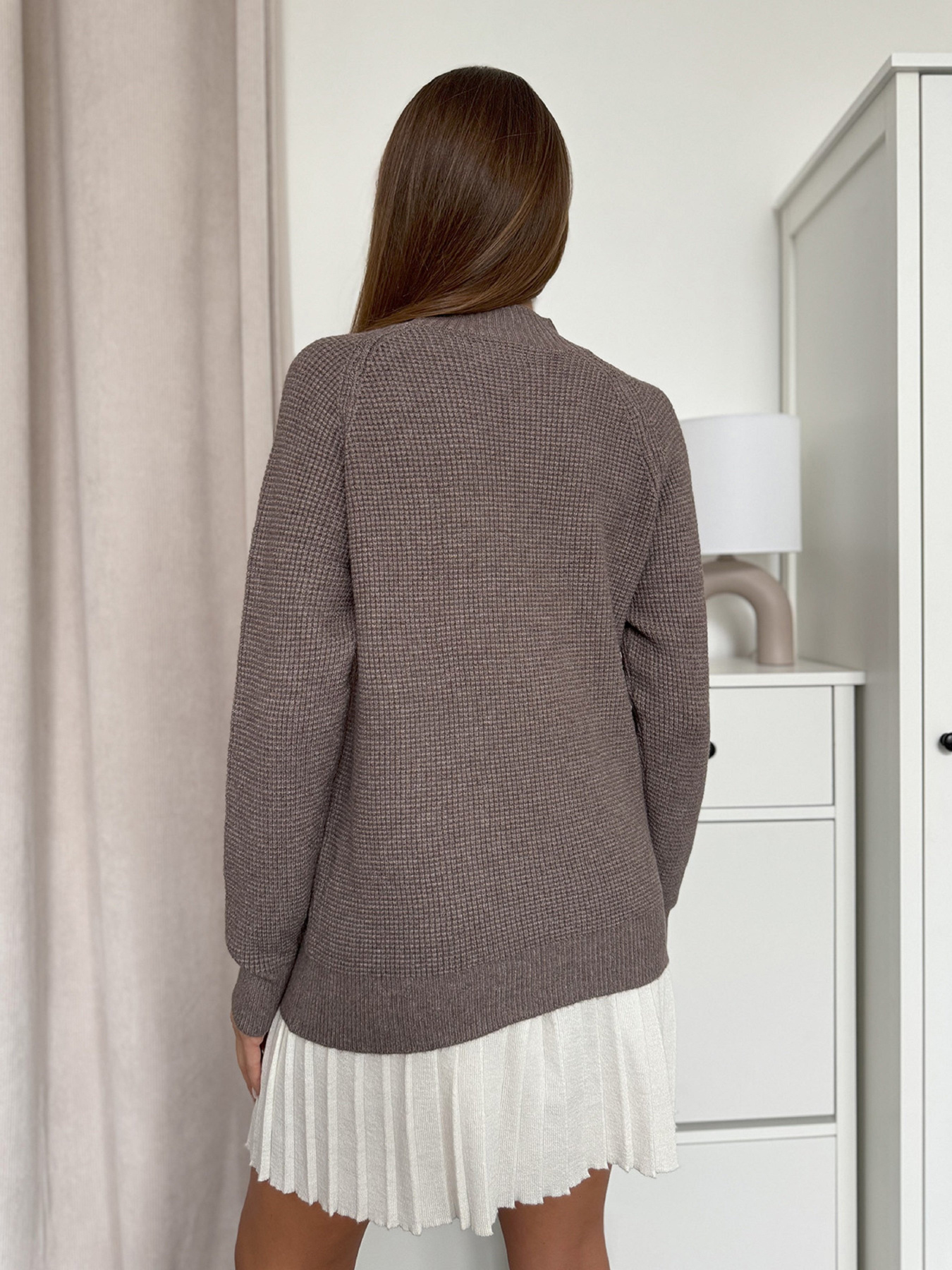 Водолазка ISSA Plus модель WN20-663_коричневый Фото