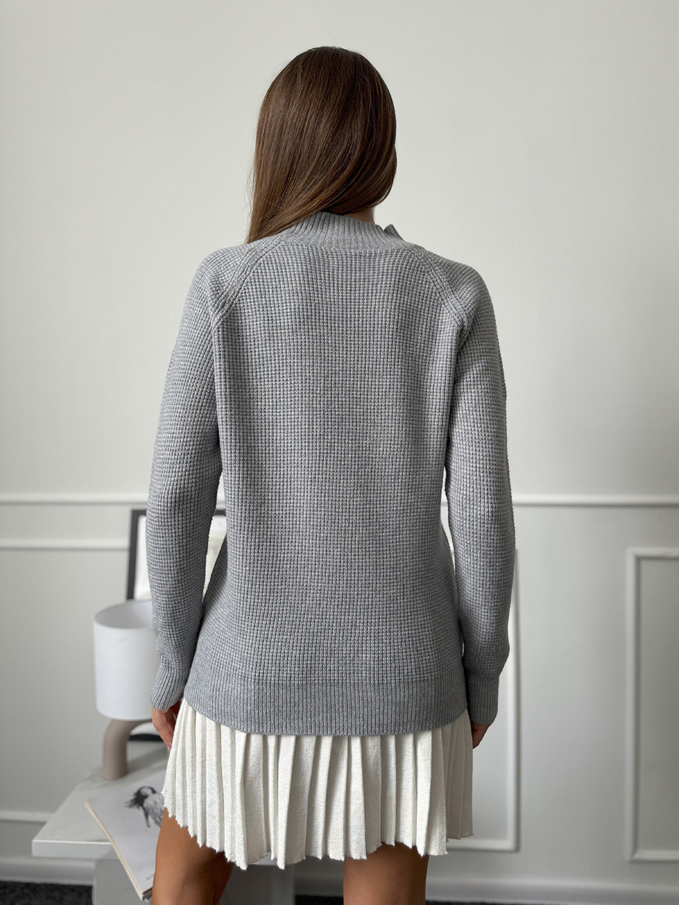 Водолазка ISSA Plus модель WN20-663_серый Водолазка ISSA Plus модель WN20-663_серый Фото