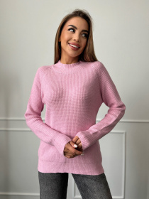 Водолазка ISSA Plus модель WN20-663_розовый Фото