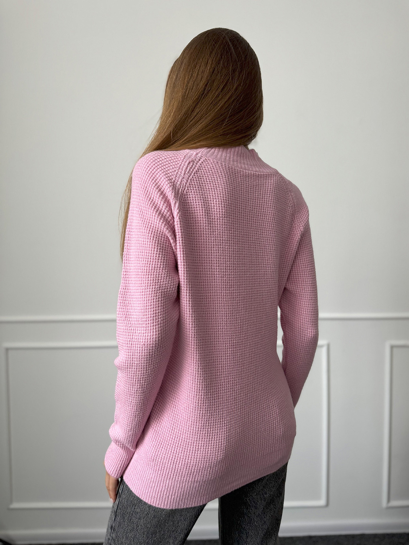 Водолазка ISSA Plus модель WN20-663_розовый Фото