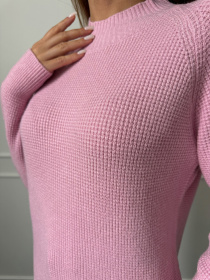 Водолазка ISSA Plus модель WN20-663_розовый Фото