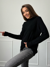 Водолазка ISSA Plus модель WN20-663_черный Фото