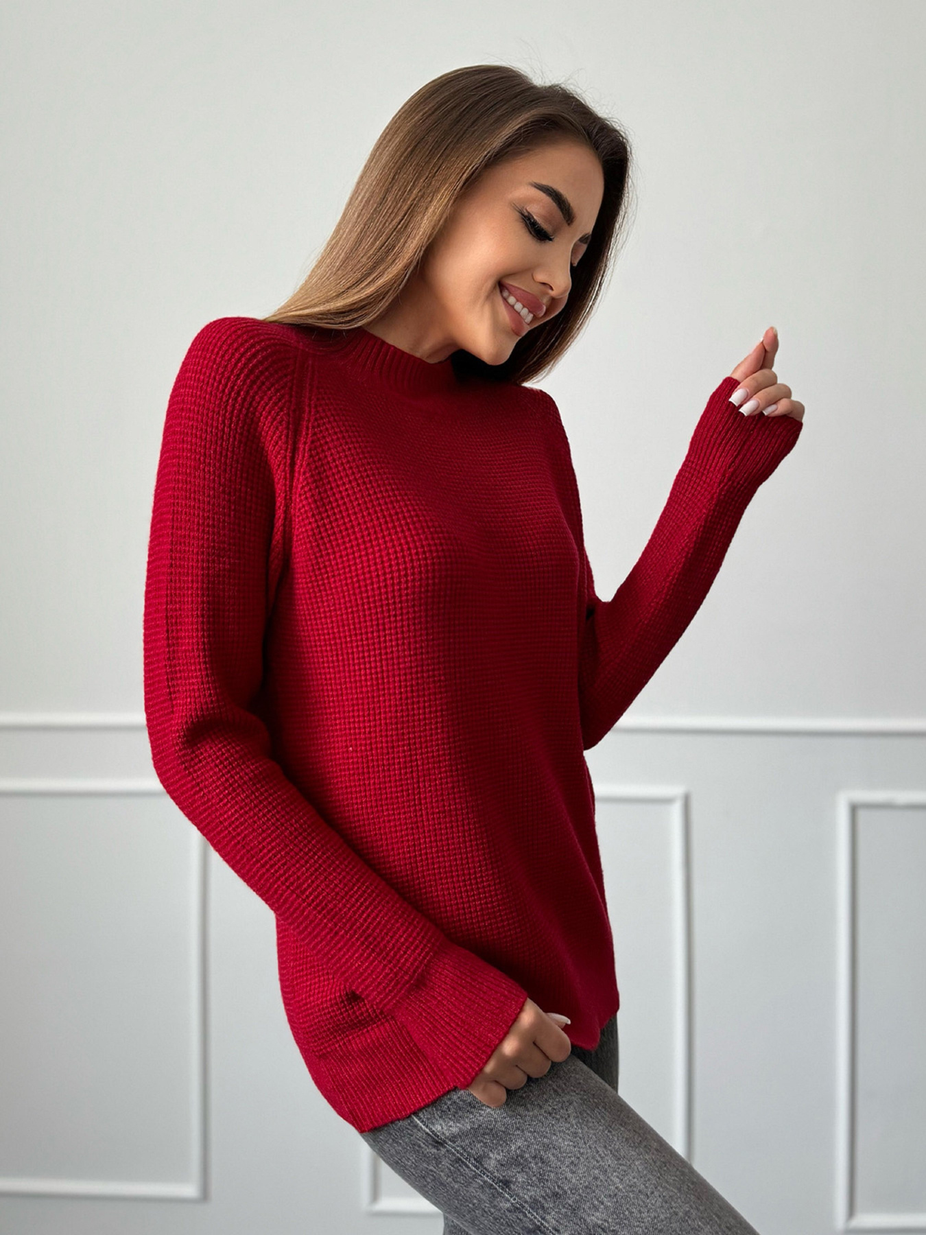 Водолазка ISSA Plus модель WN20-663_красный Фото