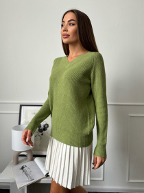 Джемпер ISSA Plus модель WN20-664_зеленый Джемпер ISSA Plus модель WN20-664_зеленый Фото