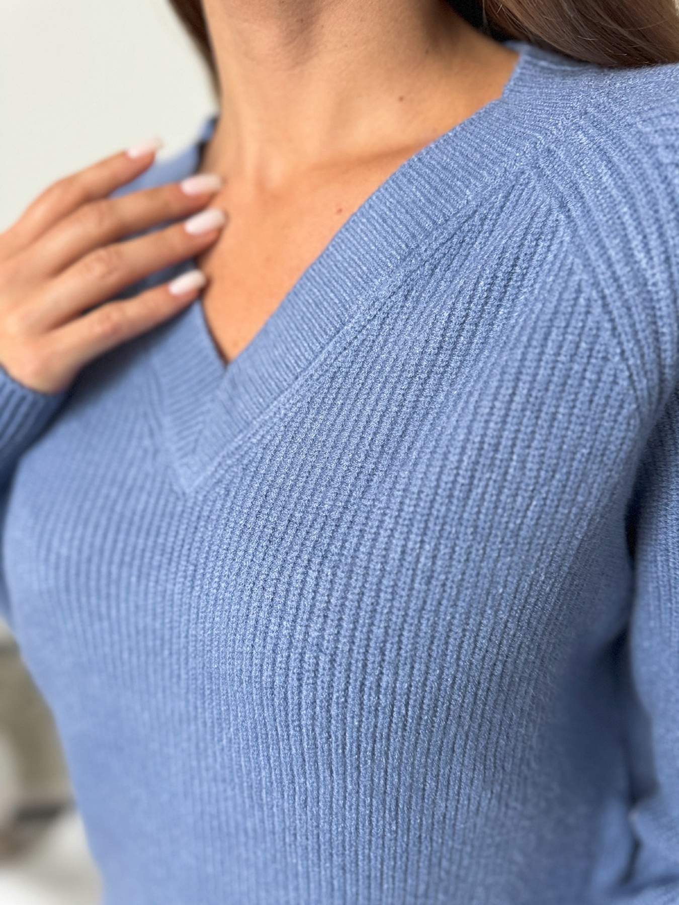 Джемпер ISSA Plus модель WN20-664_синий Фото