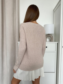 Джемпер ISSA Plus модель WN20-664_бежевый Фото