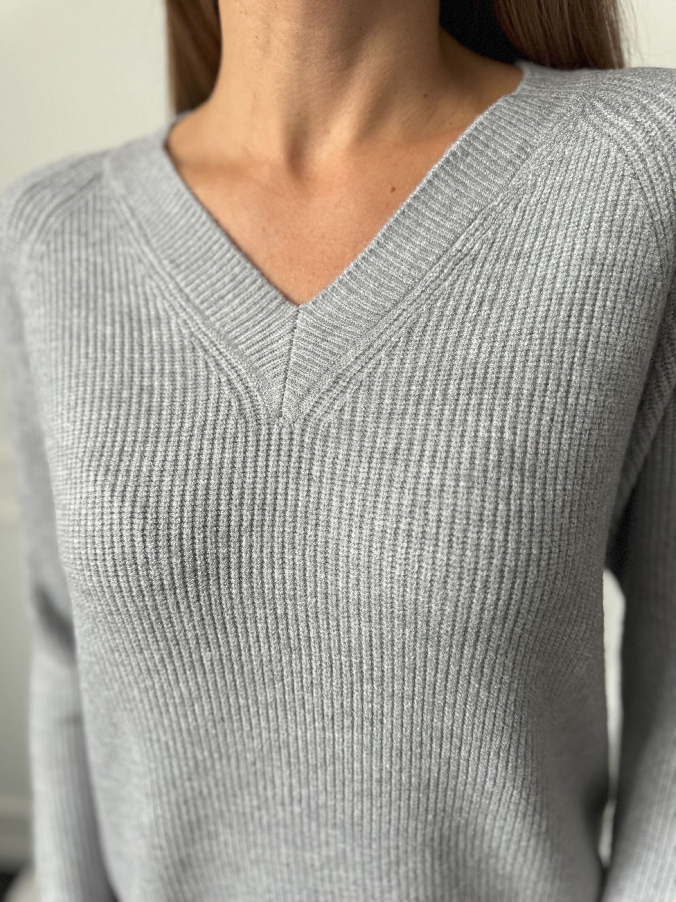 Джемпер ISSA Plus модель WN20-664_серый Фото