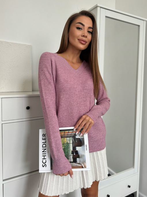 Джемпер ISSA Plus модель WN20-664_темно_розовый Фото