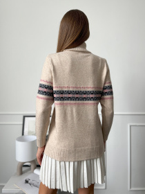 Водолазка ISSA Plus модель WN20-665_бежевый Фото